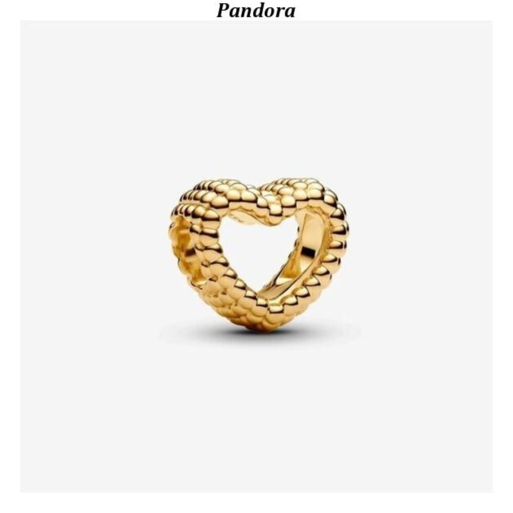 Authentic Beaded Open Heart Pandora Charm